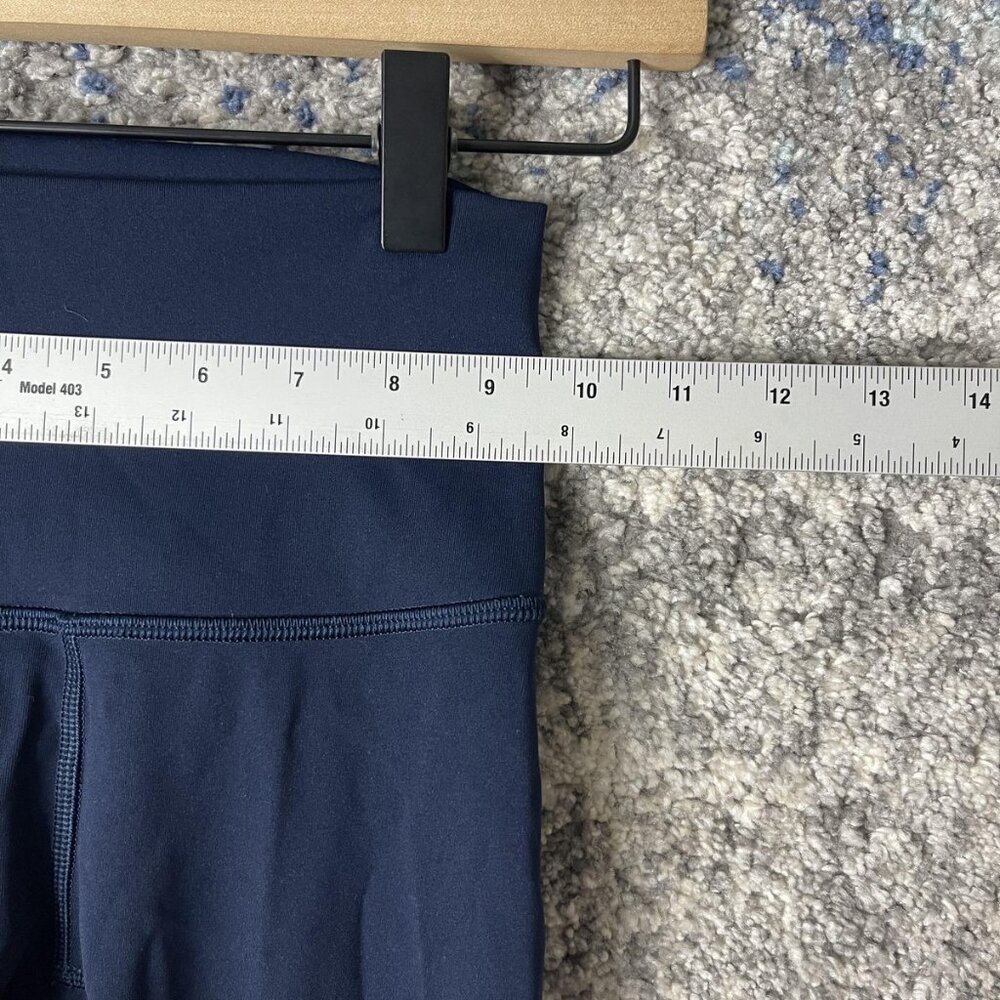 Lululemon Pants Womens 0 Navy High Rise Leggings Yoga Athletic Workout Running - Picture 2 of 7